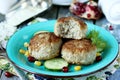 Russian meatballs with rice tefteli