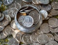 Russian metal coins Royalty Free Stock Photo