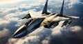 Russian Mig-29 in Flight Air Force Illustration