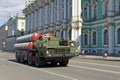 Russian military equipment goes to of the Victory parade