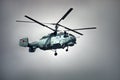 Russian military ship multipurpose helicopter KA-27 Royalty Free Stock Photo