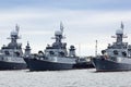 Russian military ships Royalty Free Stock Photo