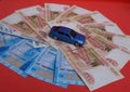 Russian money and cars