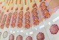 Russian money face value of five thousand rubles Royalty Free Stock Photo