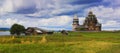 Russian monument of architecture of Kizhi Royalty Free Stock Photo