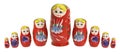 Russian Nesting Dolls Royalty Free Stock Photo