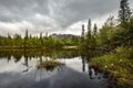 Russian North Autumn Lake Mountain Lake Khibiny Mountains Kola Peninsula Murmansk Region