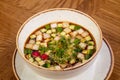 Russian Okroshka soup Royalty Free Stock Photo