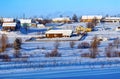 Russian old-believer village Visim in winter. Sverdlovsk region, Russia