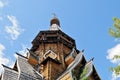 Russian old Orthodox wooden church. Royalty Free Stock Photo