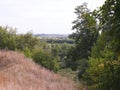 Russian open spaces. View from the hill. Royalty Free Stock Photo