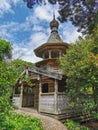Russian orthodox bellhouse in the Hamilton Gardens in the Waikato region of New Zealand Royalty Free Stock Photo