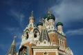 Russian Orthodox Cathedral, Nice Royalty Free Stock Photo