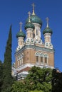 Russian Orthodox Church - Nice - South of France Royalty Free Stock Photo