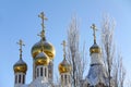 Russian orthodox church cupola Royalty Free Stock Photo