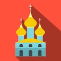 Russian orthodox church flat icon Royalty Free Stock Photo