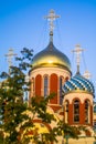 Russian Orthodox Church in honor of Saint George in the Kaluga region (Russia). Royalty Free Stock Photo