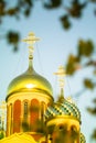 Russian Orthodox Church in honor of Saint George in the Kaluga region (Russia). Royalty Free Stock Photo