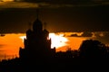 Russian Orthodox Church in honor of Saint George in the Kaluga region (Russia). Royalty Free Stock Photo