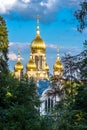 Russian Orthodox Church at the Neroberg, Wiesbaden, in Germany