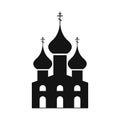 Russian orthodox church simple icon Royalty Free Stock Photo