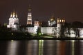 Russian orthodox churches in Novodevichy Convent monastery Royalty Free Stock Photo