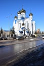 Russian-Orthodox Dormition cathedral in Astana