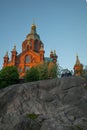 Russian Orthodox Uspenski Cathedral, in Helsinki Royalty Free Stock Photo