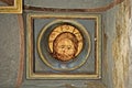 Russian Orthodoxy Church Fresco XVI century Icon Wall Painting Iconographic Scene Royalty Free Stock Photo