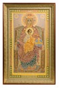 Russian orthodoxy icon over white Royalty Free Stock Photo