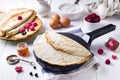 Russian pancake blini Royalty Free Stock Photo