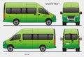 Russian Passenger Bus Gazelle Next LWB