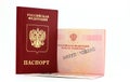 Russian passport annulled Royalty Free Stock Photo