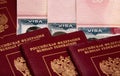 Russian passport Visas v3 Royalty Free Stock Photo