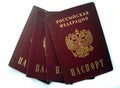 Russian passports isolated