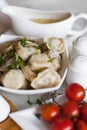 Russian pelmeni Royalty Free Stock Photo