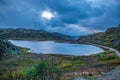 Russian polar region, Kola Peninsula, overlooking the Barents sea the Arctic ocean, Murmansk oblast