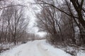 Russian provincial natural landscape in gloomy weather