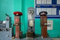 Russian Railways. Equipment in the dispatcher`s room in the old train station. Tver region, Russia.