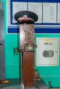 Russian Railways. Equipment in the dispatcher`s room in the old train station. Tver region, Russia.