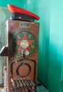 Russian Railways. Equipment in the dispatcher`s room in the old train station. Tver region, Russia.