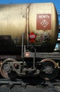 Russian railways. The tank with crude oil Royalty Free Stock Photo
