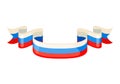 Russian ribbons in flag colors.