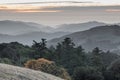 Russian Ridge Santa Cruz Mountains Rolling Hills Sunset Royalty Free Stock Photo