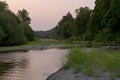 Russian River Through Healdsburg Royalty Free Stock Photo