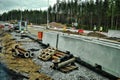 Russian road construction Royalty Free Stock Photo