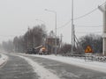 Russian road maintenance in winter