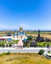 The Russian and Romanian Orthodox Churches in Episkopeio village. Nicosia District, Cyprus Royalty Free Stock Photo