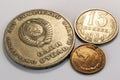 Russian rouble coins, soviet union