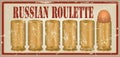 Russian roulette one fitted out the cartridge Royalty Free Stock Photo